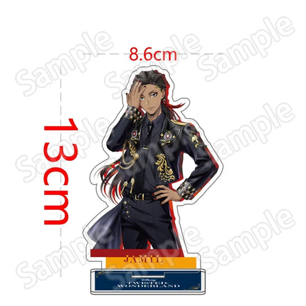 Anime Twisted Wonderland Acrylic Stand Keychain 10-15cm Game Malleus Riddle Azul Idia Vil Leona Desk Decor Collectible Fans Gift