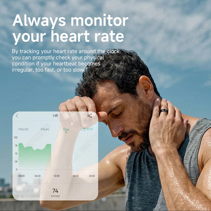 2026 New Multicolor Smart Ring Men Women Heart Rate Blood Oxygen Sleep Monitoring Waterproof Multi-Functional Sports Smartring