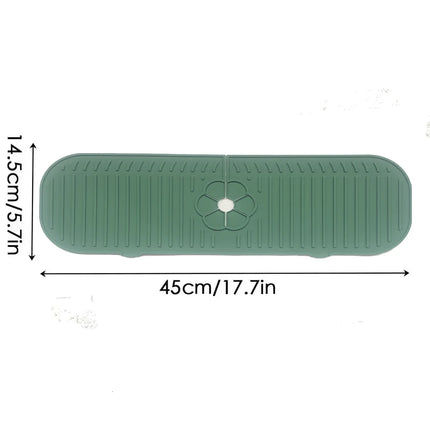 Kitchen Faucet Splash Pad Silicone Sink Faucet Splash Guard Mat Sponge Drain Pad Countertop Protector for Kitchen Bath Gadgets