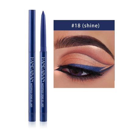 Matte Colorful Eye Liner Pen Cream 20 Colors Eyeliner Gel Pencils Option Easy To Wear Make Up Cosmetics White Yellow Blue Purple