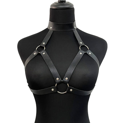 Women Sexy Leather Underwear Suspenders Bondage Chest Cage Bra Harness Gothic Lingerie Harness Swordbelt Bdsm Fetish Straps Belt