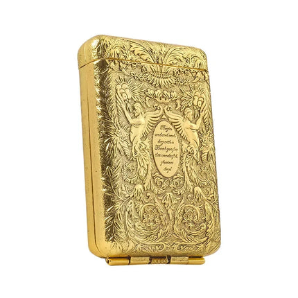 Retro Carved Cigarette Case Metal Luxurious Holder Pocket Tobacco Storage Box for 14 Cigarettes Smoking Accessories