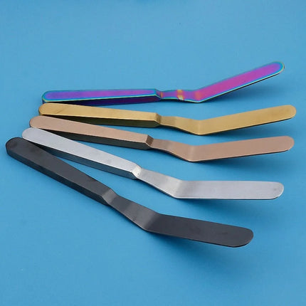 Kitchen Gadgets Stainless Steel Butter Scraper 8 Inch Comfortable Grip Cake Icing Spatula Rust-proof Jam Spreader Bread