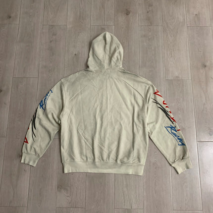 Streetwear Shinning Diamond Zipper Terry Hooded Hoodie for Men Oversized Contrast Color Cardigan Rhinestone Sweatshirt Jacket
