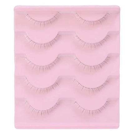 5 Pairs Lower Eyelashes Under Eye Lashes Soft Lower Eyelashes Clear Band Manga Bottom Lashes Natural Lashes Korean Makeup
