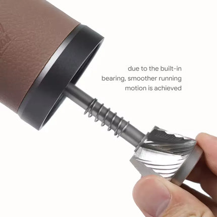 Upgrade Manual Coffee Grinder CNC Professional Stainless Steel Adjustable Manual Burr Coffee Bean Grinding 30g Capacity