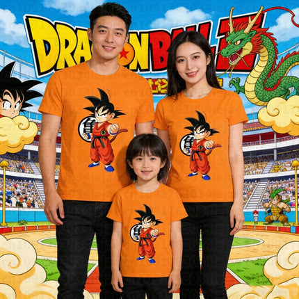 Dragon Ball T Shirt Kids Tops Tee Anime Figures Son Goku Super Saiyan T-shirt Boys T-shirts Children Clothes Summer Short Sleeve