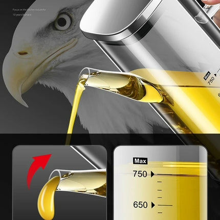 High Borosilicate Glass Oil Bottle Kitchen Essential Non Drip Oil Bottle for Vinegar Soy Sauce and Cooking Oil