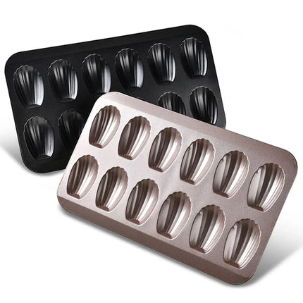 1Pc Mini Cake Mold Madeleine Tray Stainless Steel Tin Mold Madeleine Nonstic Cookie Pans Baking Tray Mould Tin Metal Biscuit Pan