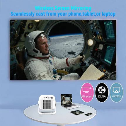 Velec Projector TP300 NTV Android 4K & 1080P Support Auto-Focus WiFi 6 & BT5.2 Portable Outdoor For Home Theater Projector
