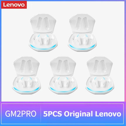 5PCS Original Lenovo GM2 Pro  TWS Wireless Headphones Sliding Cover Gaming Earphone Bluetooth 5.3 Sport Earbuds Music Headsets