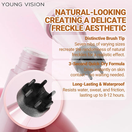 Double-headed Blush Freckle Stamp Pen Long-lasting Waterproof Natural Quick-drying Liquid Blusher French Freckle Makeup Tool