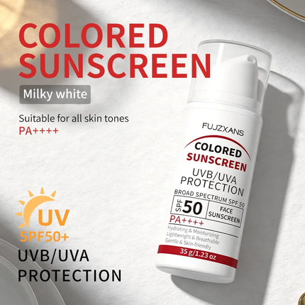 Titanium Dioxide Sunscreen SPF50 UVA/UVB Protection Oil-Free Waterproof Sweat-Resistant Makeup Primer Lasting Moisturizing 35g