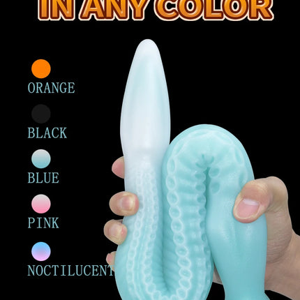 Eel Tentacle Anal Plug Super Long Anal Plug Soft Liquid Silicone Anal Dilator Women's Men's Anal Massage Adult Products
