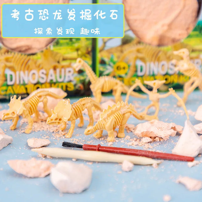 Educational Dinosaur Fossil Excavation Toys Archaeological Dig DIY Assembly Model For  Boys Girls Birthday Xmas Gifts