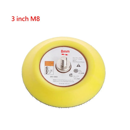 2/3/5 Inch Polishing Sanding Disc M6/M8 Male Thread Backing Pad Sander Polishing Tray For Wood Metal For Grinding Polishing