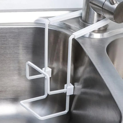 Kitchen Metal Sink Drying Holder Sink Rack Wall Sucker Sponge Storage Soap Stand Dish Cloth Shelf Organizer Products