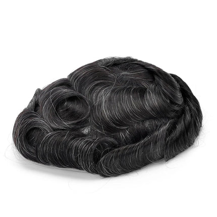Beeos Full Swiss Lace Toupee Men Indian Human Hair Toupee Men Hair Replacement System Protesis Capilar Hombre Mens Toupee