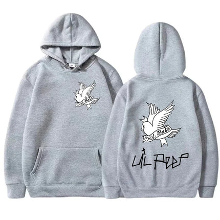 New autumn/winter men's Lil Peep printed hoodie and hoodie Sporty women's fashion Casual hip-hop Harajuku Street hip-hop top