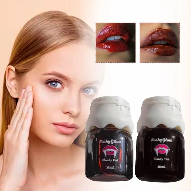Matte Lip Gloss Halloween Festival Essential Matte Lip Gloss OG Bloody Tint Set Matte Dark Lipstick For Party Cosplay
