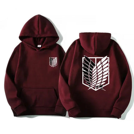 Japan Anime Attack on Titan Men Hoodies Spring Autumn Hip Hop Casual Pullover Top Hoodie Fashion Sweatshirts Jogging Sportswear