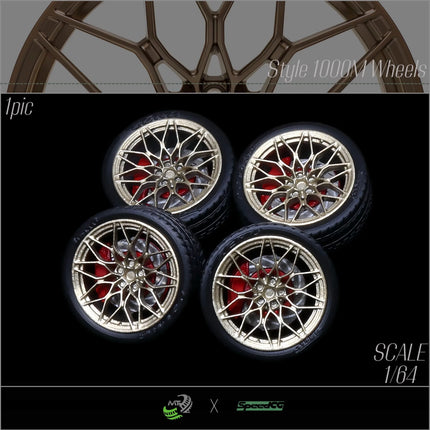 SpeedCG Model 1:64 Wheel Tire Diameter 12/11.4/11/10.5/10/9.4mm Car Model Modified Accessories Tires