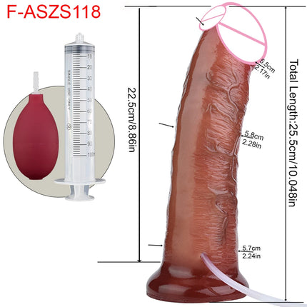 SXXY Silicone Skin Touch Squirting Dildo Ejaculation Realistic Soft Penis With Suction Cup Adult Sex Toys Anal Plug 18+ Masturba