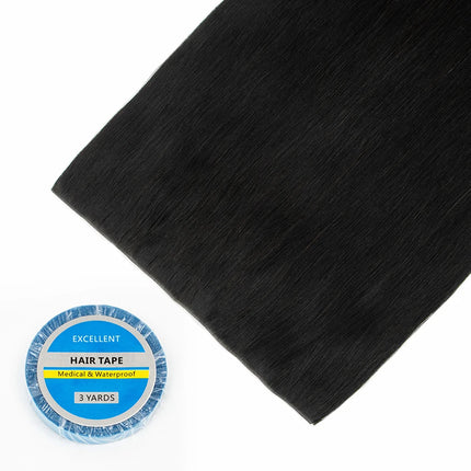 Long Flat Weft Invisible Tape Bundles Human Hair PU Skin Weft Hair Extension Injected Seamless & No-Glue Tape On Hair Weft