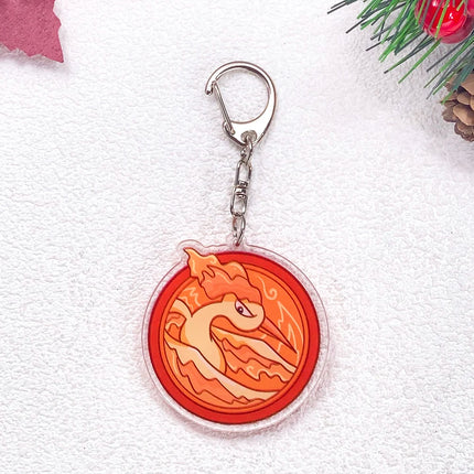 Pokémon Pikachu Gengar Bulbasaur Squirtle Car Keychain Accessories Acrylic Charms Pendant For Bag Key Holder Backpack Decoration