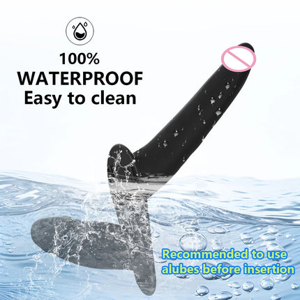 Strap On Wearable Double Penetration Cock G-Spot Dildo Panties for Lesbian Anus Vagina Massager Couples Sex Toys Adult Products