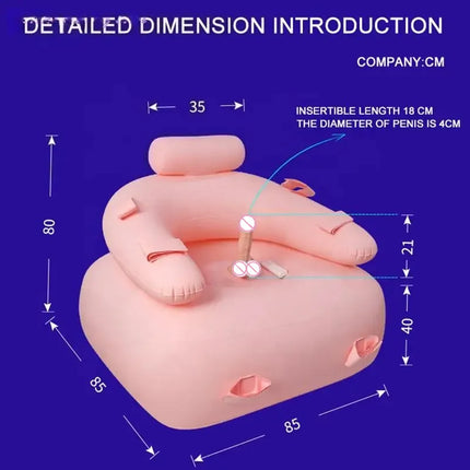 Female Masturbation Inflatable Women Stimulation Sex Love Chair Couple Sex Sofa For Couple BDSM Sex Furniture Sex Toys For Adult
