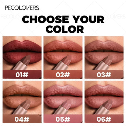 1PC Soft Nude Pink Matte Lipstick, Versatile for Daily Wear and Dates, Smooth Application, Long-Lasting and Smudge-Proof