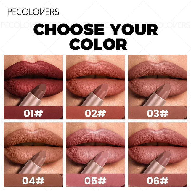 1PC Soft Nude Pink Matte Lipstick, Versatile for Daily Wear and Dates, Smooth Application, Long-Lasting and Smudge-Proof