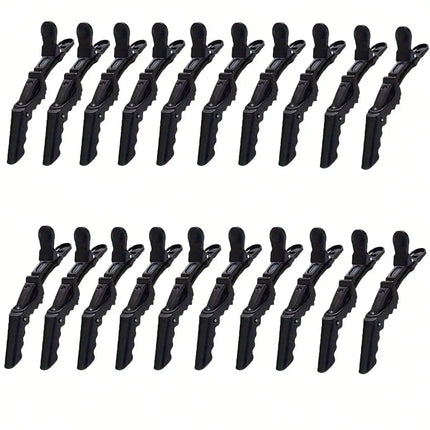 5/10/12/20 Piece Set of Multifunctional Hair Styling Sectioning Clips, Positioning and Partitioning Alligator Clips Suitable for Professional Hairdressers, Women's Hair Clips, Plastic Non-Slip Hair Clips, Professional Hairsty
