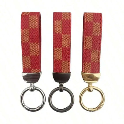 Durable Fabric Keychain With D Ring And Split Ring For Car Home Keys