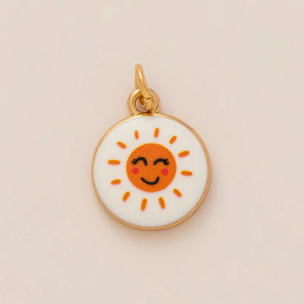 New Cartoon Series Strawberry Charm DIY Oil Drip Painting Colorful Charm Necklace
