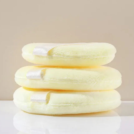 Yaozhi 3pcs Cosmetic Makeup Puff I'm Pineapple Pie Air Cushion Soft Blender Sponge Dry Wet Foundation Smooth Powder Makeup Tool
