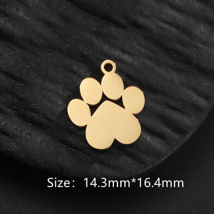 Stainless Steel Cat Paw Pendant Necklace Animal Paw Charm Choker Necklace Cat Paw Print Necklace Women Jewelry Simple Design