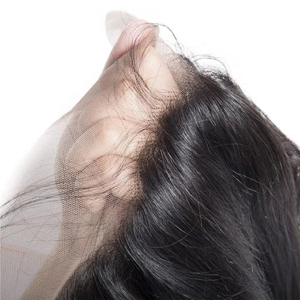13x4 Transparent Lace Frontal pre plucked Straight Body Loose Water Deep Curly 4x4 Lace Closure Remy Human Hair 8-20 Inch