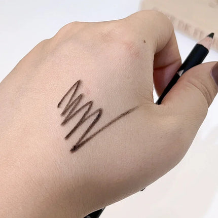 Black Brown Color Eyeliner Eyebrow Makeup Pencil 2 in 1 Waterproof Natural Lasting Matte Brow Pen Easy To Wear Eyes Cosmetics