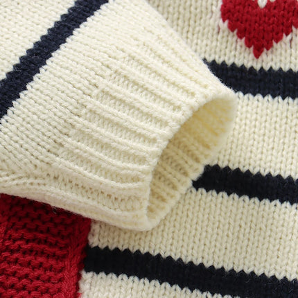 Baby Sweaters Clothes Fashion Stripes Infant Kids Boys Girls V Neck Long Sleeve Knitted Jackets & Coats Toddler Outwear Cradigan