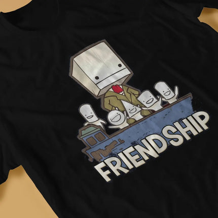 Friendship is the Best Ship T-Shirt - Castle Crashers Cotton Tee for Men