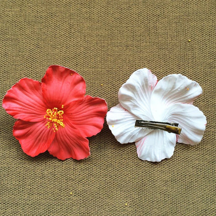 Foam Flower Hair Clips Hawaiian Plumeria Hibiscus Flower Barrettes Bridal Hairpins Colorful Rose Hairpin Jewelry Summer Beach