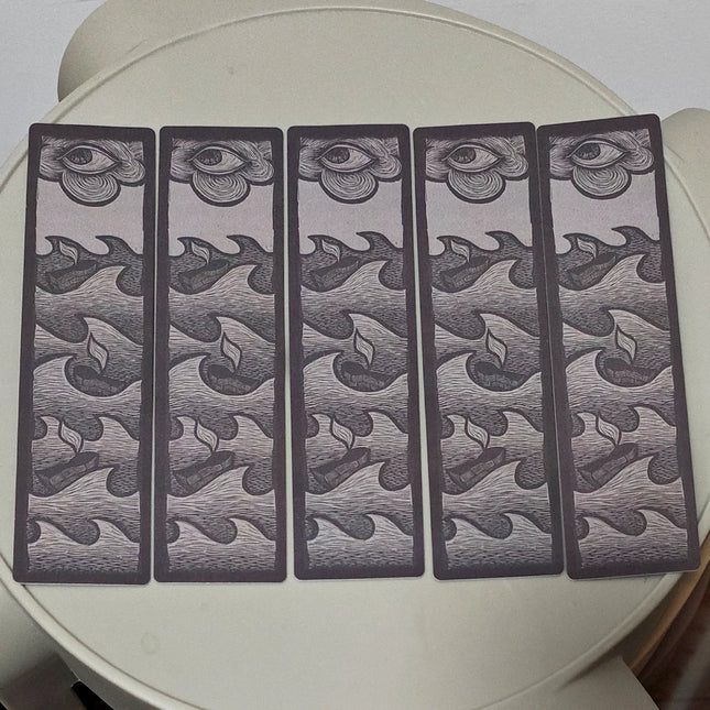Double-embossed Dark Surrealism Pillars Deck Travis Lawrence 4*16cm - 36 Pcs Surreal Occult Symbolism Illustration Cards