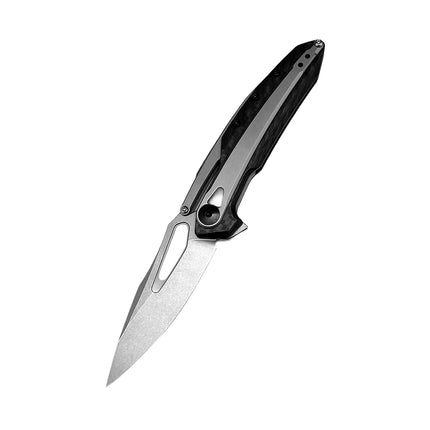 hot sale folding knife pocket outdoor camping hitting BBQ home hand tools D2 Blade material 420 steelcarbon fiber material