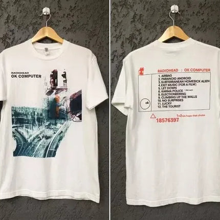 2025 American Vintage Radiohead OK Computer Albums 90s Graphics Summer New Vintage Fashion Men and Women Streetwear