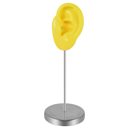 Soft Silicone Ear Model Tattoo Practice Body Jewelry Display Piercing Tools Earring Display Tool Metal Display Stand Kit