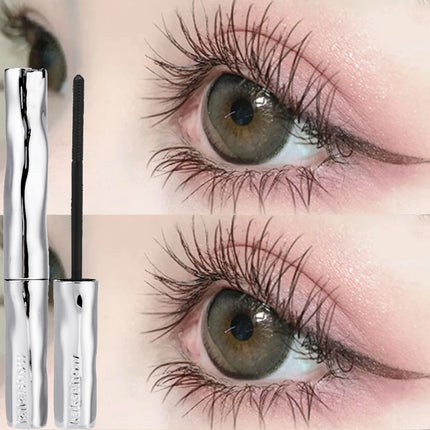 Curl Small Silver Stick Mascara Natural Lengthening Fiber Black Long Curling Eyelashes Extensions Easy To Wear Sexy Eyes Makeup