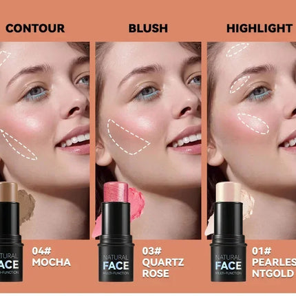 Makeup Face Contouring Bronzer Stick Multifunctional Highlighter Brightening Silkworm Blusher Rouge Cream Modify Concealer Pen