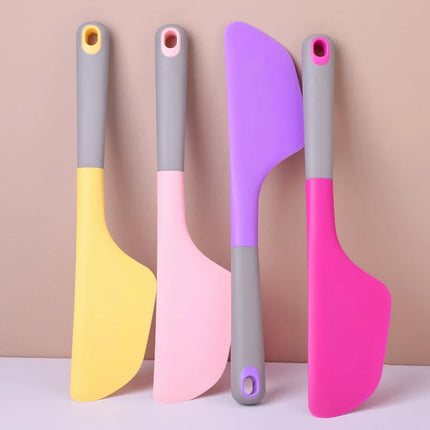 Silicone Spatula Heat Resistant Non-stick Kitchen Turner Spatula for Baking Cake Mixing Cooking Utensils with Ergonomic Handle